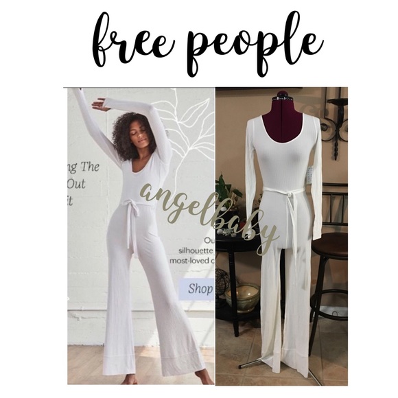 Free People Blissed Out Jumpsuit Optic White!,All Products : American Fashion Style Bags On Sale